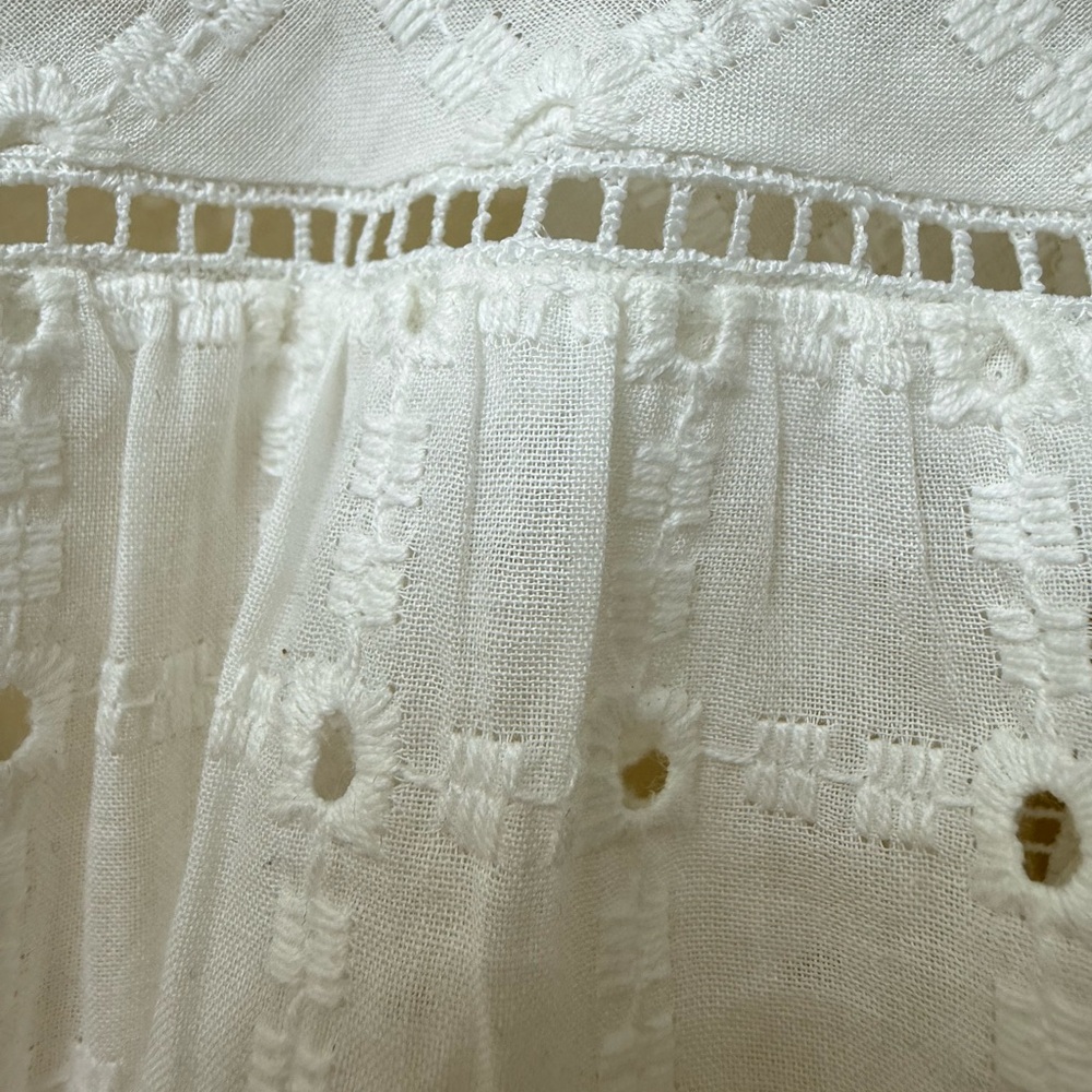 Anthropologie / XS / Eyelet Broderie Lace Dress / Beach, Cottage, Coastal, Boho - Picture 9 of 11
